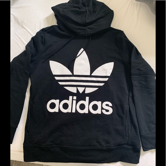 adidas Tops - Adidas trefoil hoodie with kangaroo pocket